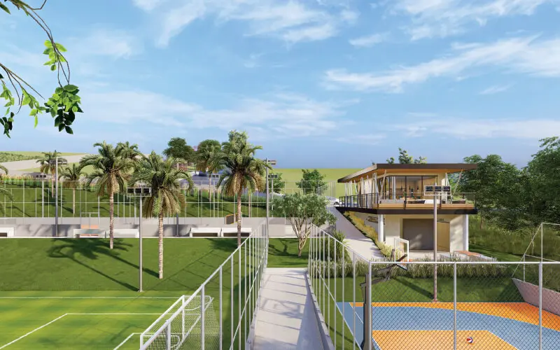 Quadras esportivas do Residencial Villa Harmonia